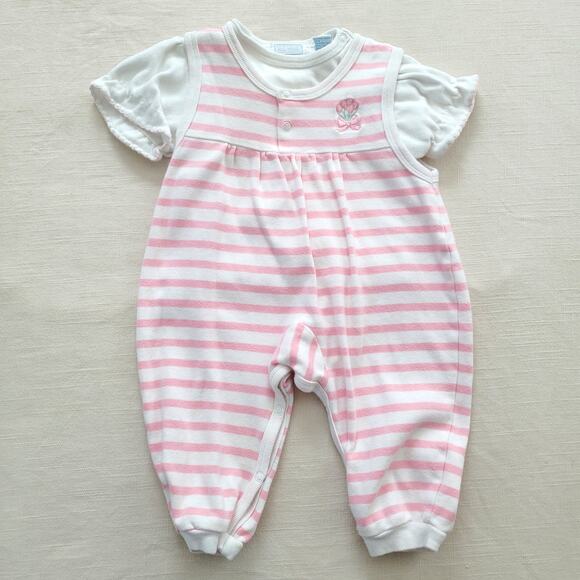 Vintage Other - Vintage Striped Pantsuit + Shirt Set 9-12 months